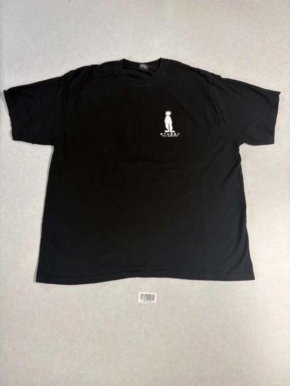Stüssy Stratosphere Large Globe Graphic Back Tee T Shirt Black Size XL